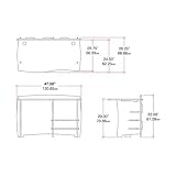 Legare 48-Inch Straight Desk, Espresso