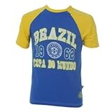 Brazil 3433 Raglan TeeC02 Royal/Yellow Medium