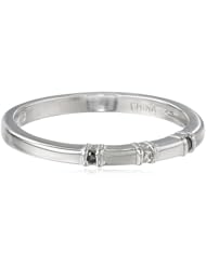 Sterling Silver Black and White Diamond Ring (0.03 cttw, I-J Color, I2-I3 Clarity), Size 8