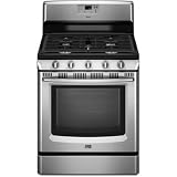 Maytag: MGR8670W 30'' Freestanding Gas Range with 5 Sealed Burners, 17,000 BTU Speed Heat Burner, 5.6 cu. ft. Precision Cooking Oven and Easy-Roll Storage Drawer