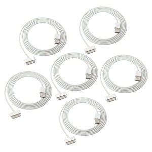 Bluecell Brand factory made 6 Pcs White 6FT feet USB Data/Sync Cable for Apple iPhone 4 4S 3GS iPod touch iPad