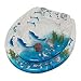 Clear Acrylic and Transparent Blue Dolphins Toilet Seat