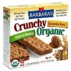 Barbara's Bakery Crunchy Organic Granola Bars Oats Honey, 7.4-Ounce Boxes (Pack of 6)
