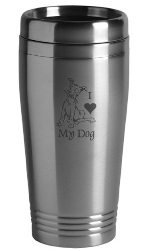 16-ounce Stainless Travel Mug My Dog