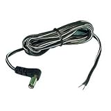 Right Angle DC Power Plug w/ 6' Cable - 2.5mm I.D. 5.5mm O.D. : TC250