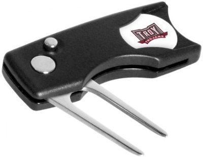 Troy State Trojans Spring Action Divot Tool W/ Ball Marker - NCAA College Athletics