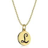 Erica Anenberg Initial L Gold Pendant