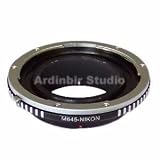 Ardinbir Pro Adapter Ring for Mamiya 645 M645 lens on Nikon Cameras: D3s D3 D700 D300s D300 D200 D90 D80 D5000 D3000 D70s D60 D50 D40 etc