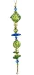 Blue & Green Diamond Beaded Finial Christmas Ornament