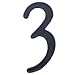 BOLTON 4 inch Zinc Alloy House number Available 0-9 Price Is For Each Number. Please Email To Let Us Know What Number You Need