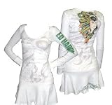 Ed Hardy - ED HARDY #8005 LD DRAGONLADY THERMAL DRESS GLOW IN THE DARK