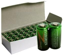40x Evergreen CR123 K123A 2/3A 3V Photo Lithium Batteries