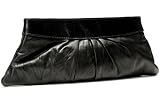 Lauren Merkin Louise Women's Black Pink Silver Gold Gunmetal Croc Patent Leather Clutch