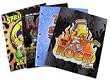 The Simpsons portfolio folders- Simpsons stationary supplies (4pcs)