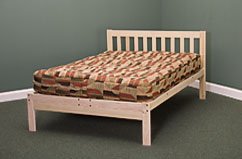 Twin Size Charleston Platform Bed Frame - Solid Hardwood