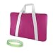 Pink Nylon Mesh Carrying Case For Nintendo Wii Fit + A Live*Laugh*Love Wrist Band!!! (Wii Fit NOT Included)