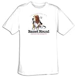 I'm a Proud Owner of a Basset Hound - Could Use a Face & Body Lift Dog T-shirt, XL, Light Blue