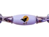 Rooster on Fence Farm Animal CHROME DRAWER Pull Handle