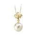 14K Yellow Gold South Sea Cultured Pearl Pendant with Chain