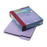 SMEAD MANUFACTURING CO. / SMD12443 / File Folders, 1/3 Cut, Top Tab, Letter, Lavender, 100/box / Sold as 1 BX