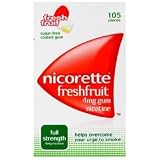 31tMws MPcL. SL160  Nicorette Nicotine Gum Fresh Fruit 1 Box 105 Pieces 4mg
