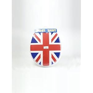Abattant Lunette de WC Mousse British avec le drapeau anglais Union Jack DIAM. : 43 CM