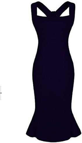 Freeflying Pure Sexy Suspenders Flounced Bandage Dress (M, Black)