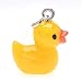 Hand Painted 3-D Yellow Rubber Ducky Charm 20mm Lightweight (1)