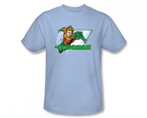  Aquaman - Aquaman Adult T-Shirt In Light Blue