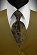 Tuxedo Vest - Solid Satin New Gold with Coordinating Tapestry Tie