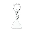 Sterling Silver Triangular Key Ring