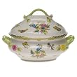 10 Tureen with Branch (4 quarts) - Herend Queen Victoria