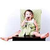 Tie Chair Travel High Chair-Color: Sage Dot