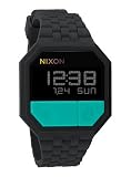 Nixon Rubber Re-Run Watch Black/Teal, One Size