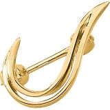 14K White Gold Brooch