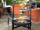 Rosenstein & Söhne Mega-Rundgrill mit Spieß & 2 Edelstahl-Roste