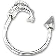 Sterling Silver Fishing Key Ring