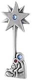 Genuine Silver Moon ® by Dakota West Brooch. 925 Sterling Silver Nativity W/Crystals Brooch Pin. 100% Satisfaction Guaranteed.