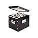 Ideastream Consumer Products Snap N Store Storage Box, Letter, 13 3/8 x 9 3/4 x 10 3/4,Black (2 Units)
