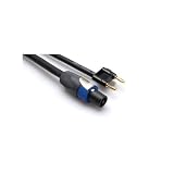 Hosa Technology Speaker Cable, Neutrik SpeakON to Hosa Dual Banana, 10 ft - for Audio Device, Speaker - 10 ft - 1 x SpeakOn Male Audio - 2 x Banana Plug Male Audio - Black