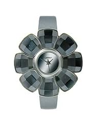 DKNY Floral-Shaped Leather Strap Womens watch #NY2120