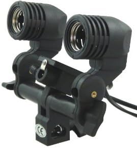 Ivationstudio Photography E27 Photo Studio Double Swivel Light Adapter Stand Mount