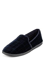 Slip-On Checked Slippers
