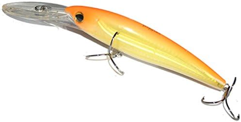 Fishing Lure Wobbler, Hard Lure, Hardbaits, Diving Lure, Holographic with Built-in Rattles, Super Sharp Japan Hooks, 1.44 Ounce, 5.52-inch