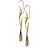 9ct Yellow Gold Twist Drop Earrings