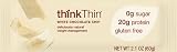31tO3fibNsL. SL160  Think Thin! High Protein Meal Alternative Nutrition Bar, White Chocolate Chip, 2.1 Ounce Bar (Pack of 10) Reviews