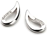 Post Open Tear Drop Earrings with 6 Diamonds by Hot Diamonds Sterling Silver