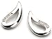 Post Open Tear Drop Earrings with 6 Diamonds by Hot Diamonds Sterling Silver
