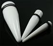 UV Expanders White Color, 8g - Sold as a Pair