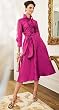 RUFFLE COLLAR SHIRTDRESS